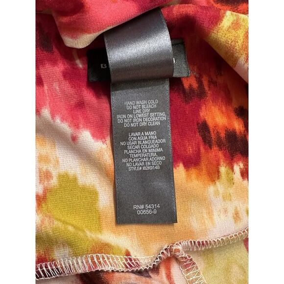 Bisou Bisou Dress Women Size 14 Sleeveless Bead Embroidered Tie Belt Colorful - Picture 14 of 14